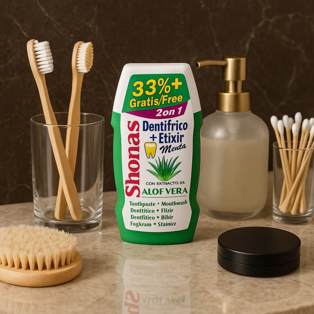 Pasta dental en gel con Aloe Vera S'nonas (100 ml / 3.38 fl oz) - Miniatura 4