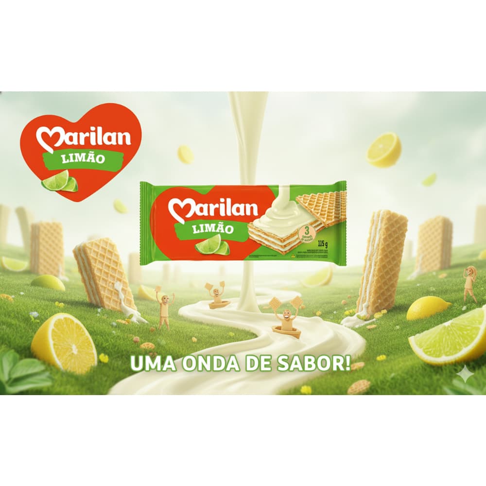 Sorbeto relleno con cema sabor a limón Marilan (115 g / 4.1 oz) - Miniatura 4