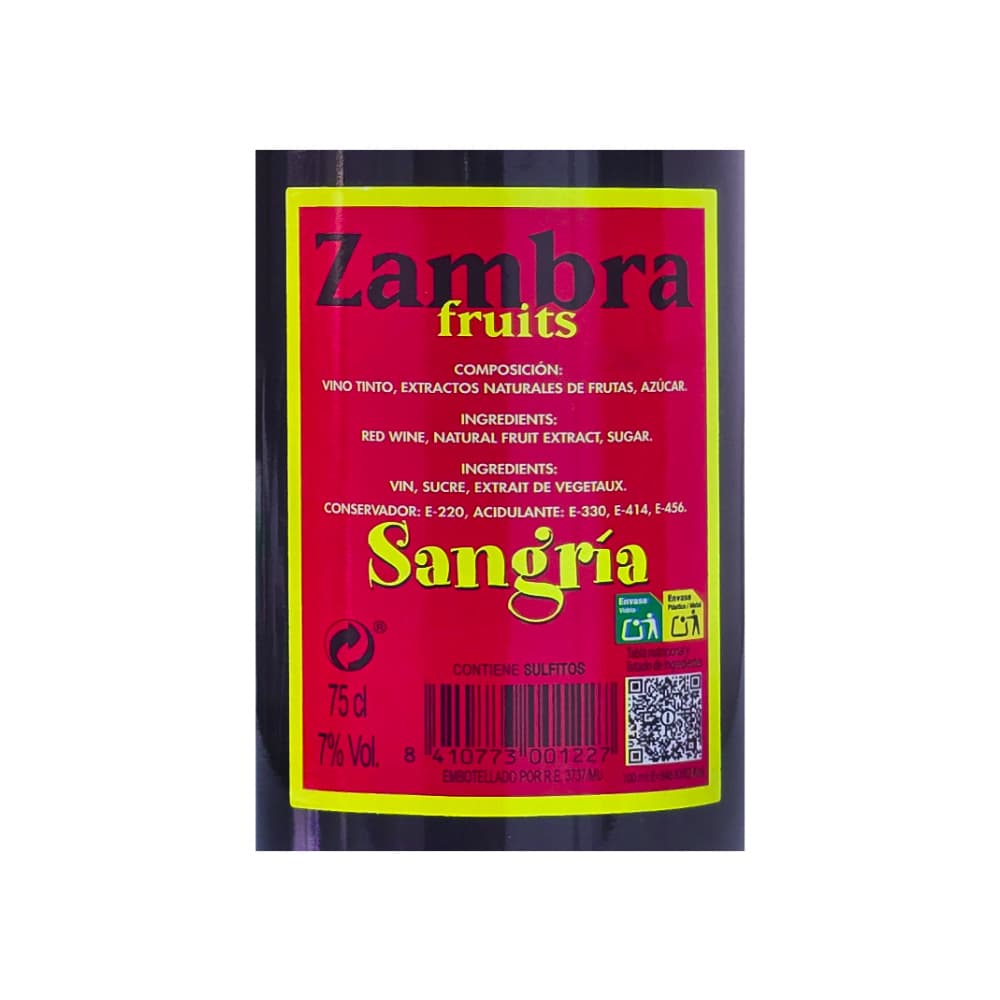 Sangría de frutas Zambra (750 ml) - Miniatura 3
