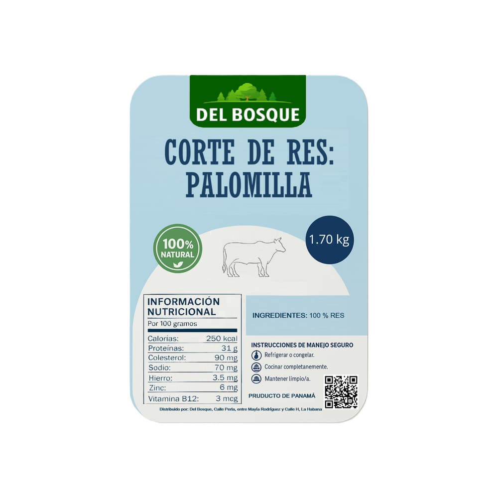 Corte de res palomilla Del Bosque (1.70 kg / 3.74 lb) - Miniatura 2