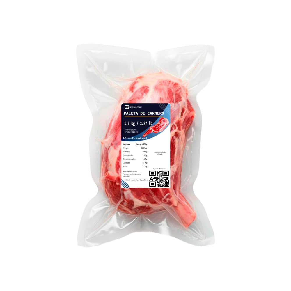 Paleta de carnero BF Mayabeque (1.3 kg / 2.87 lb) - Miniatura 2