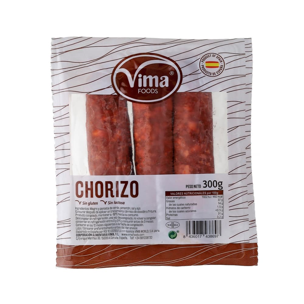 Chorizo entero Vima Foods (300 g / 10.58 oz) - Miniatura 4