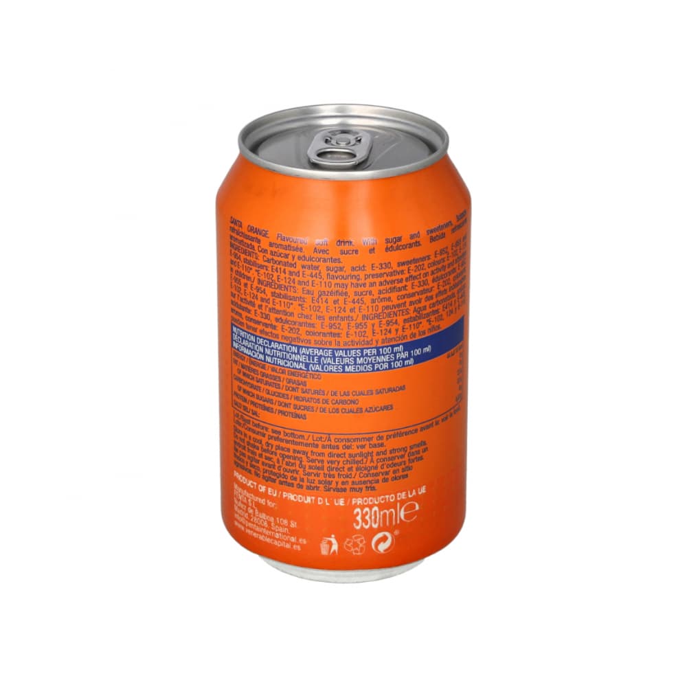Refresco gaseado de naranja Santa (24 x 330 ml) - Miniatura 3
