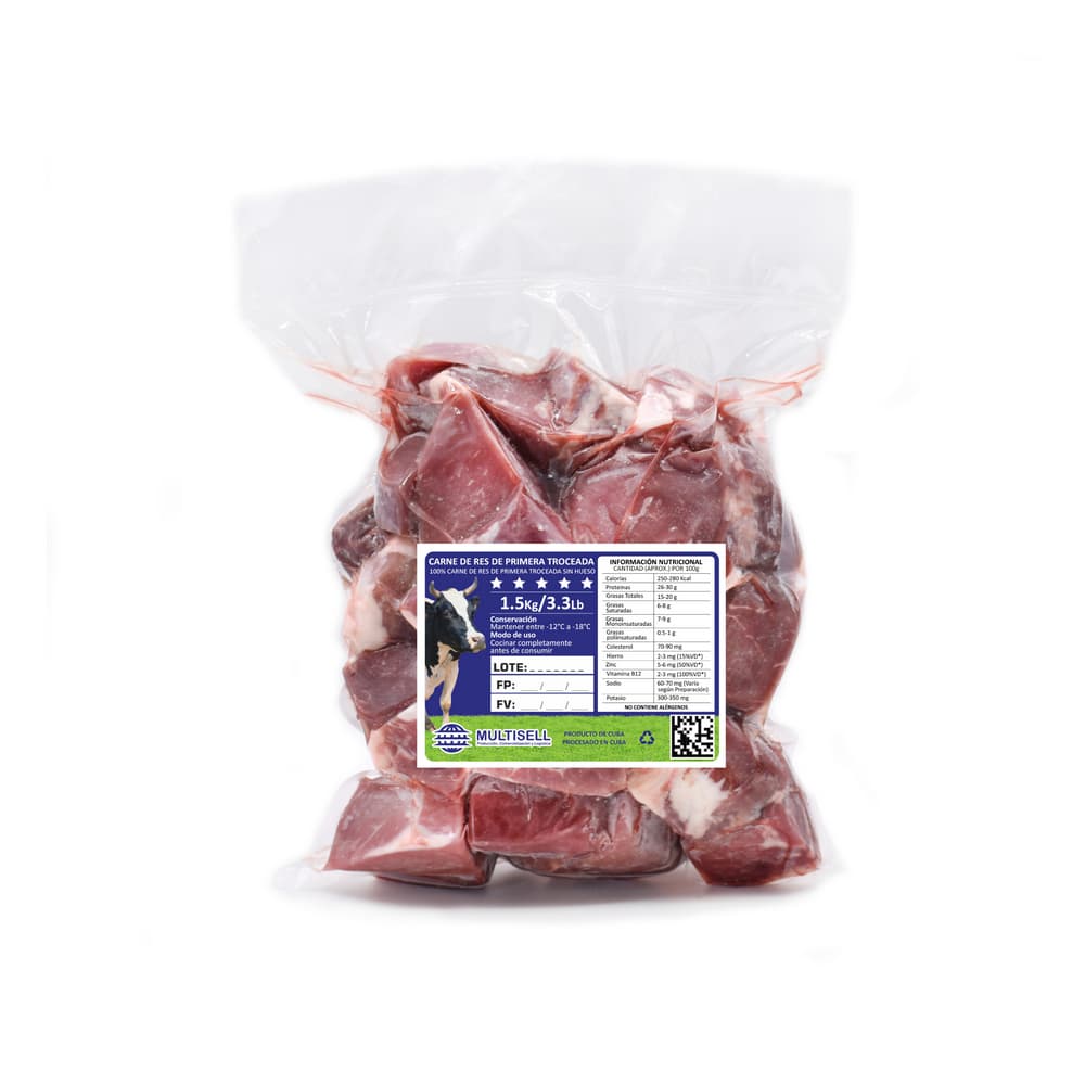 Carne de res de primera troceada Multisell (1.50 kg / 3.3 lb) - Miniatura 3
