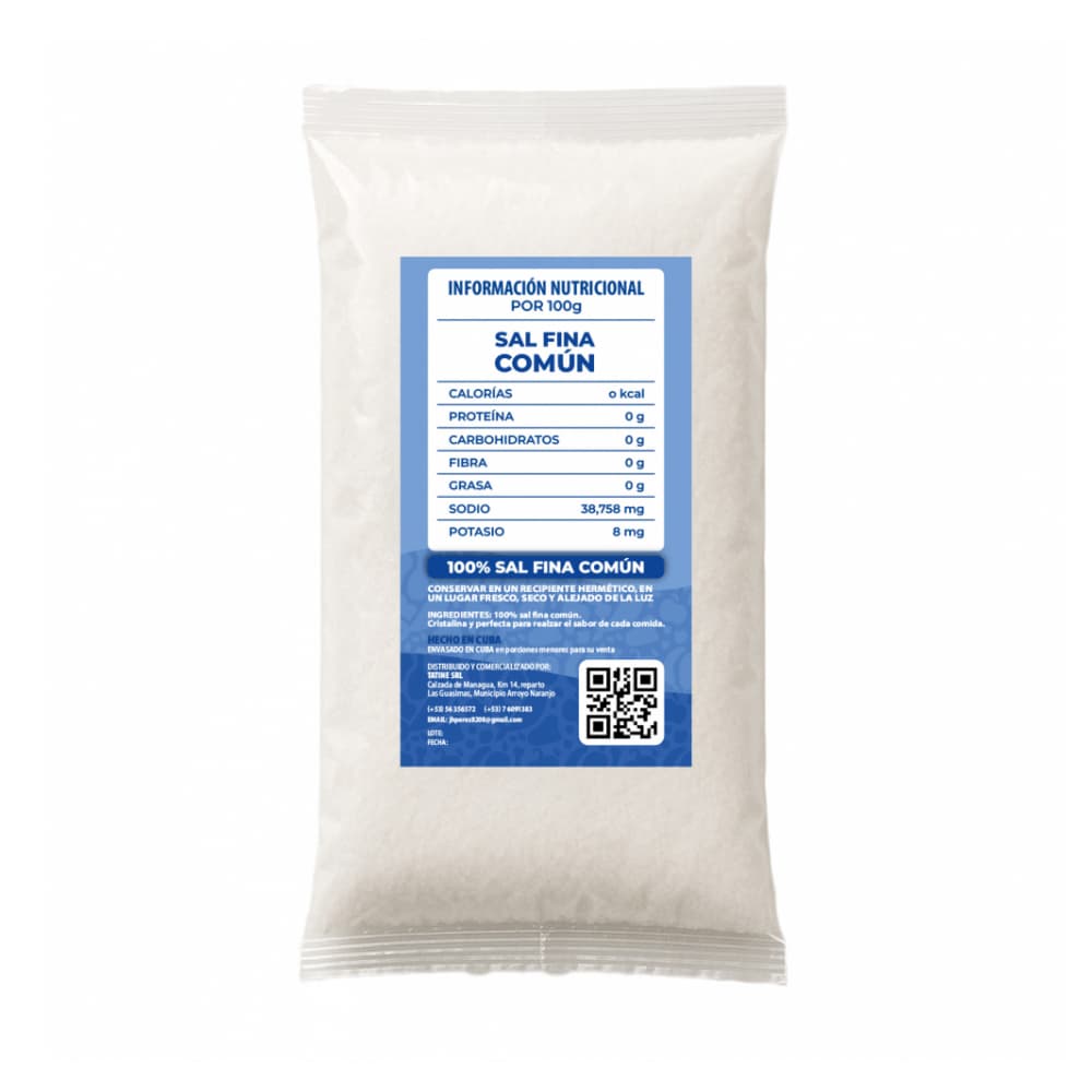 Sal fina común Campo Vivo (8 x 500 g / 1.1 lb) - Miniatura 3