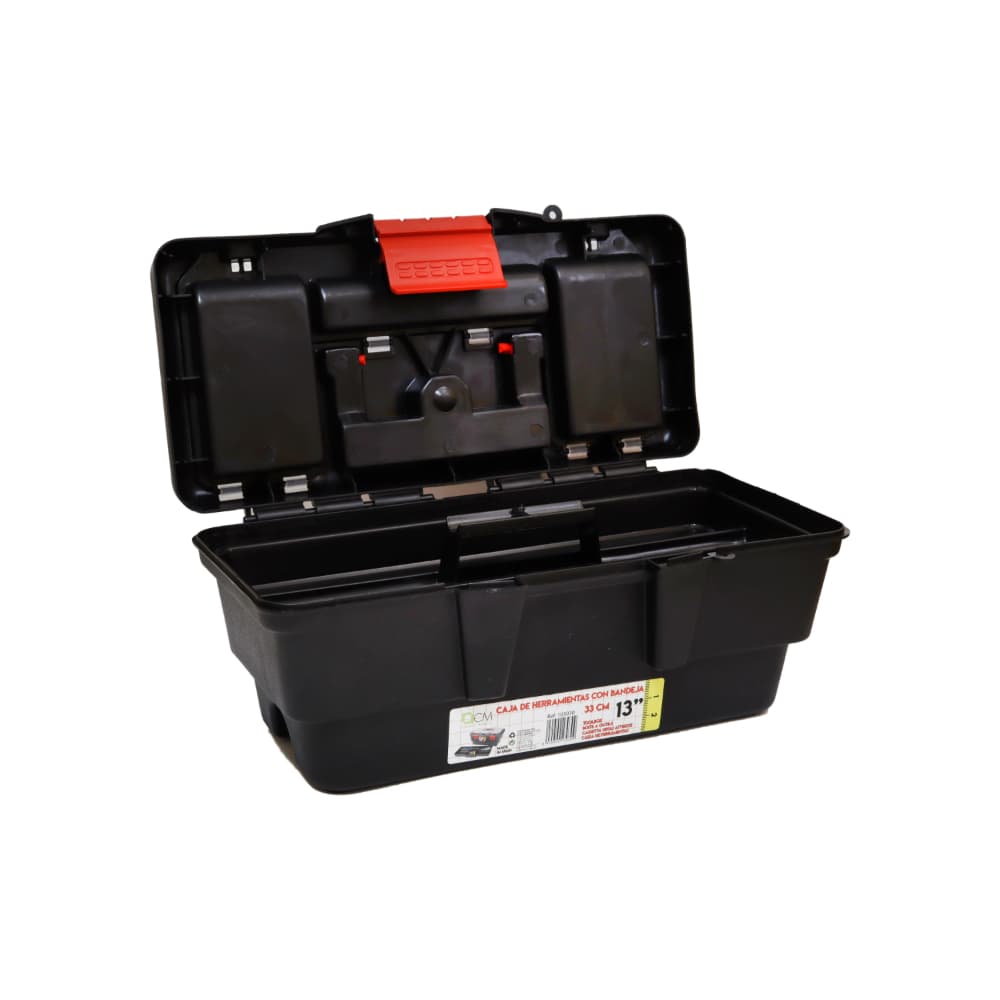 Caja de herramientas de plástico con bandeja de 13" Casa y Menaje - Miniatura 2
