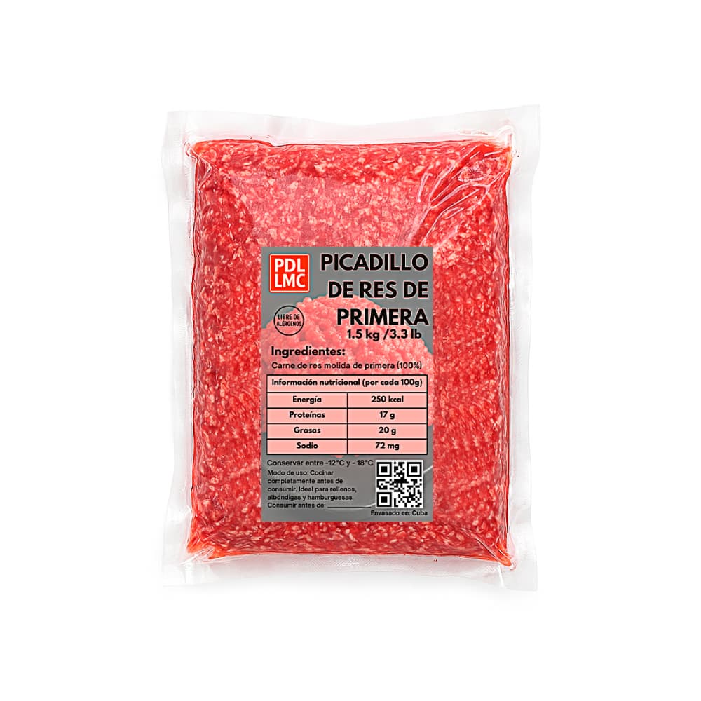 Picadillo de res de primera PDL LMC (1.5 kg / 3.3 lb) - Miniatura 2