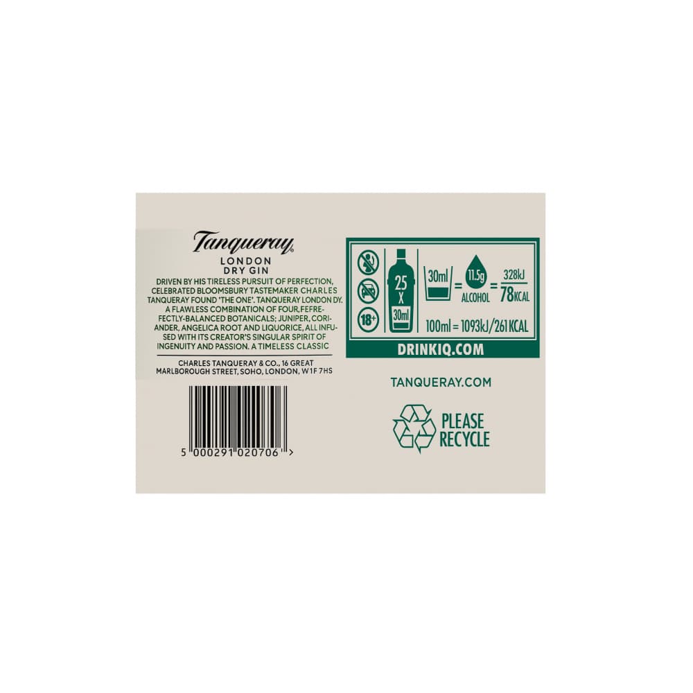 Ginebra Tanqueray (750 ml) - Miniatura 4