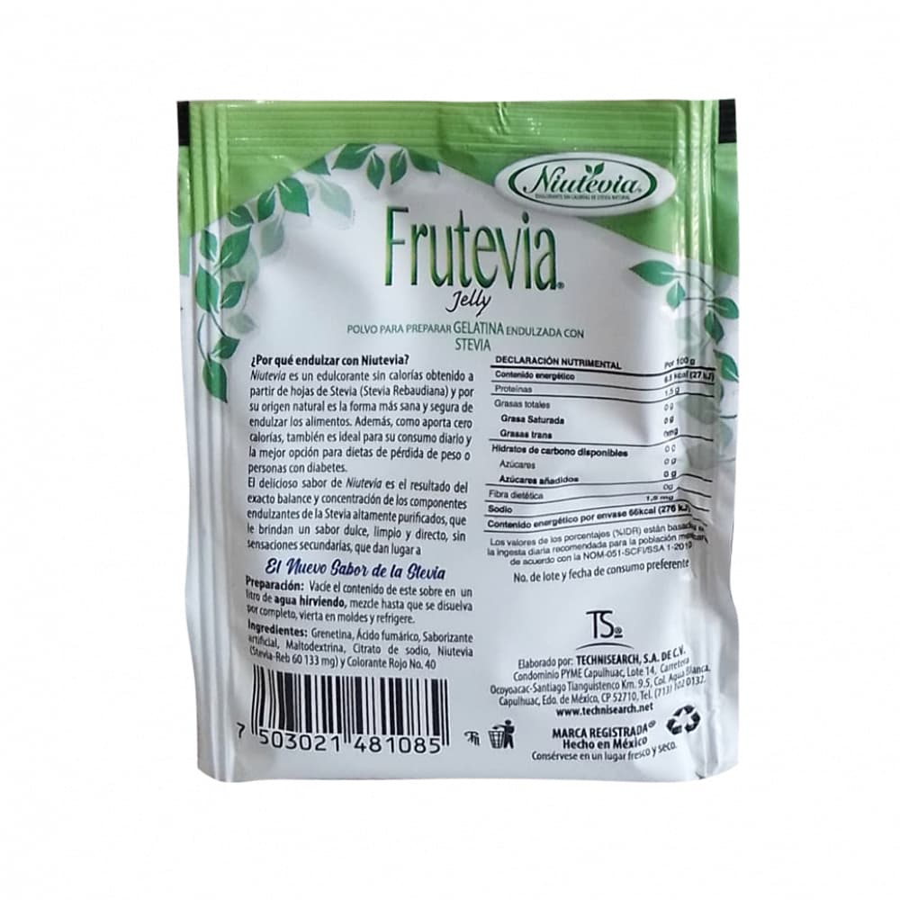 Gelatina sabor fresa Frutevia (25 g) - Miniatura 4