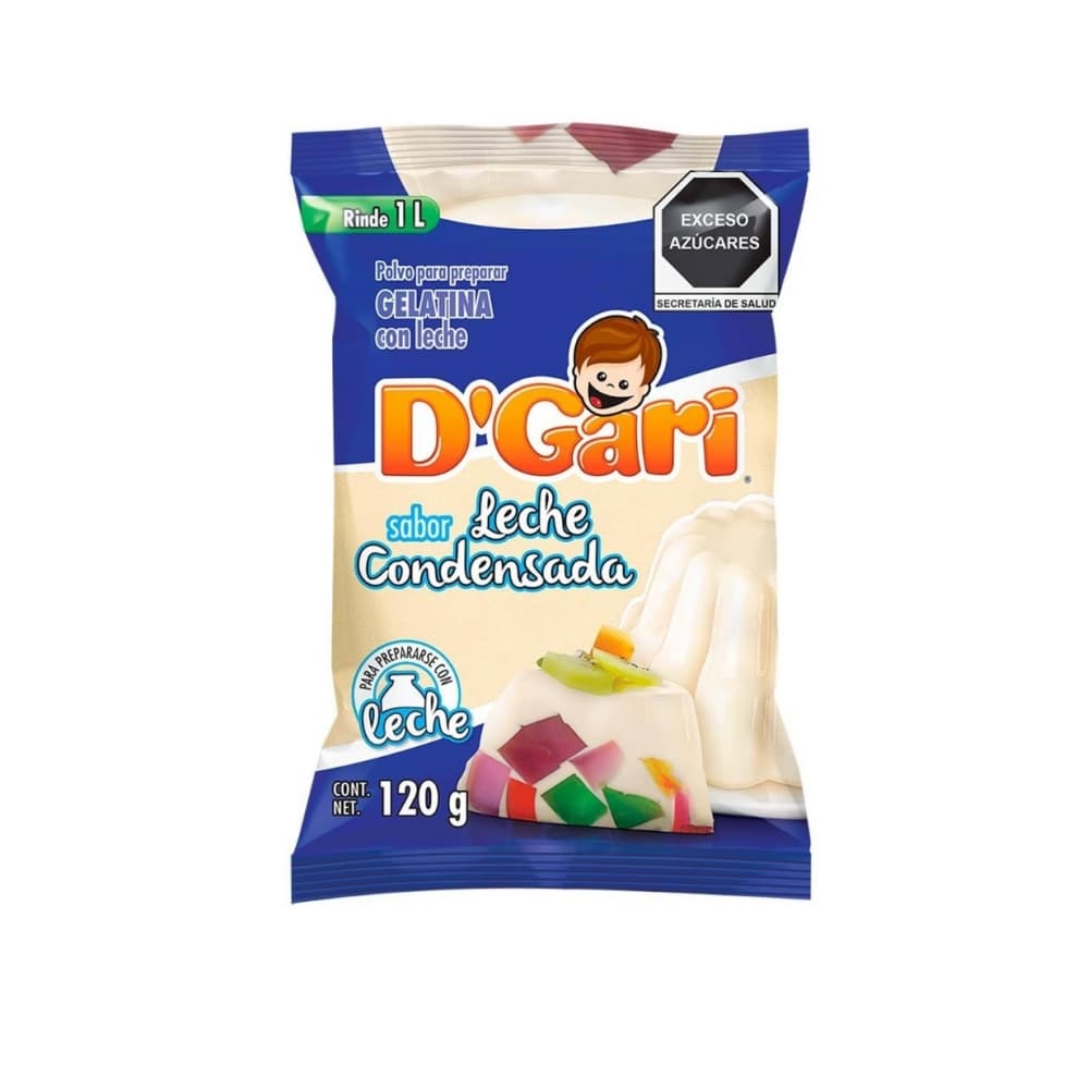 Gelatina de sabor leche condensada D'Gari (120 g / 4.23 oz) - Imagen 1