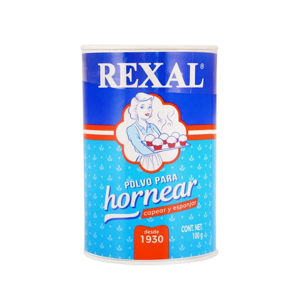 Polvo para hornear, capear y esponjar Rexal (100 g / 3.52 oz) - Imagen 1