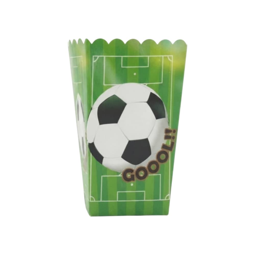 Envase para palomitas con diseño de fútbol Gutza (6 U) - Miniatura 1