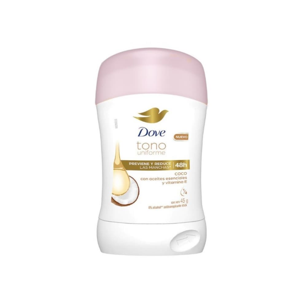 Desodorante antitranspirante en barra Tono Uniforme Coco Dove (45 g / 1.59 oz) - Miniatura 1