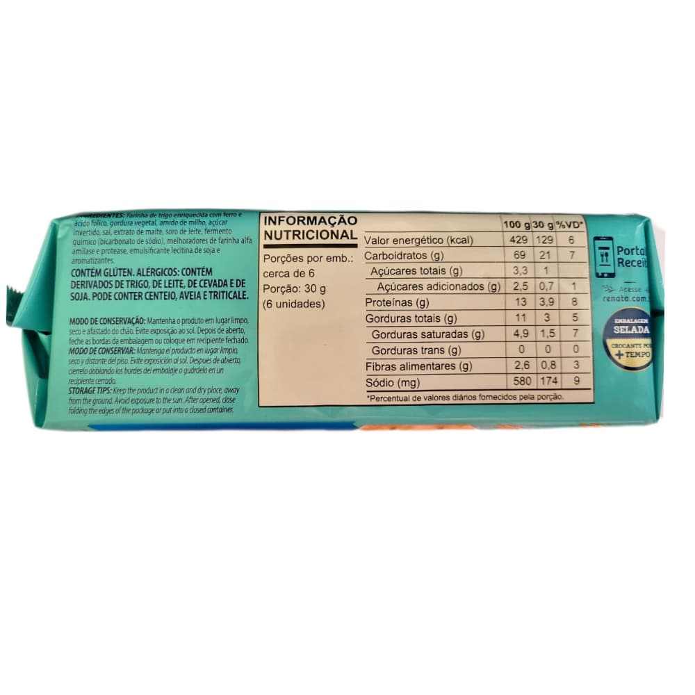 Galleta con agua y sal Renata (170 g / 6 oz) - Miniatura 2