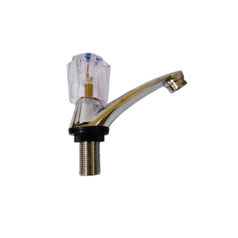 Grifo individual cromado para lavamanos - 1/2 pulgada - Toyo - Miniatura 2