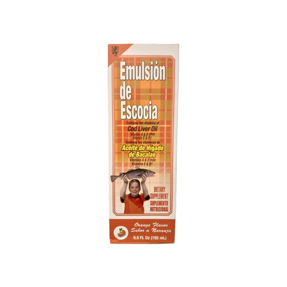 Emulsion de Escocia aceite de hígado de bacalao sabor naranja Scott (6.5 oz / 192 ml) - Imagen 1