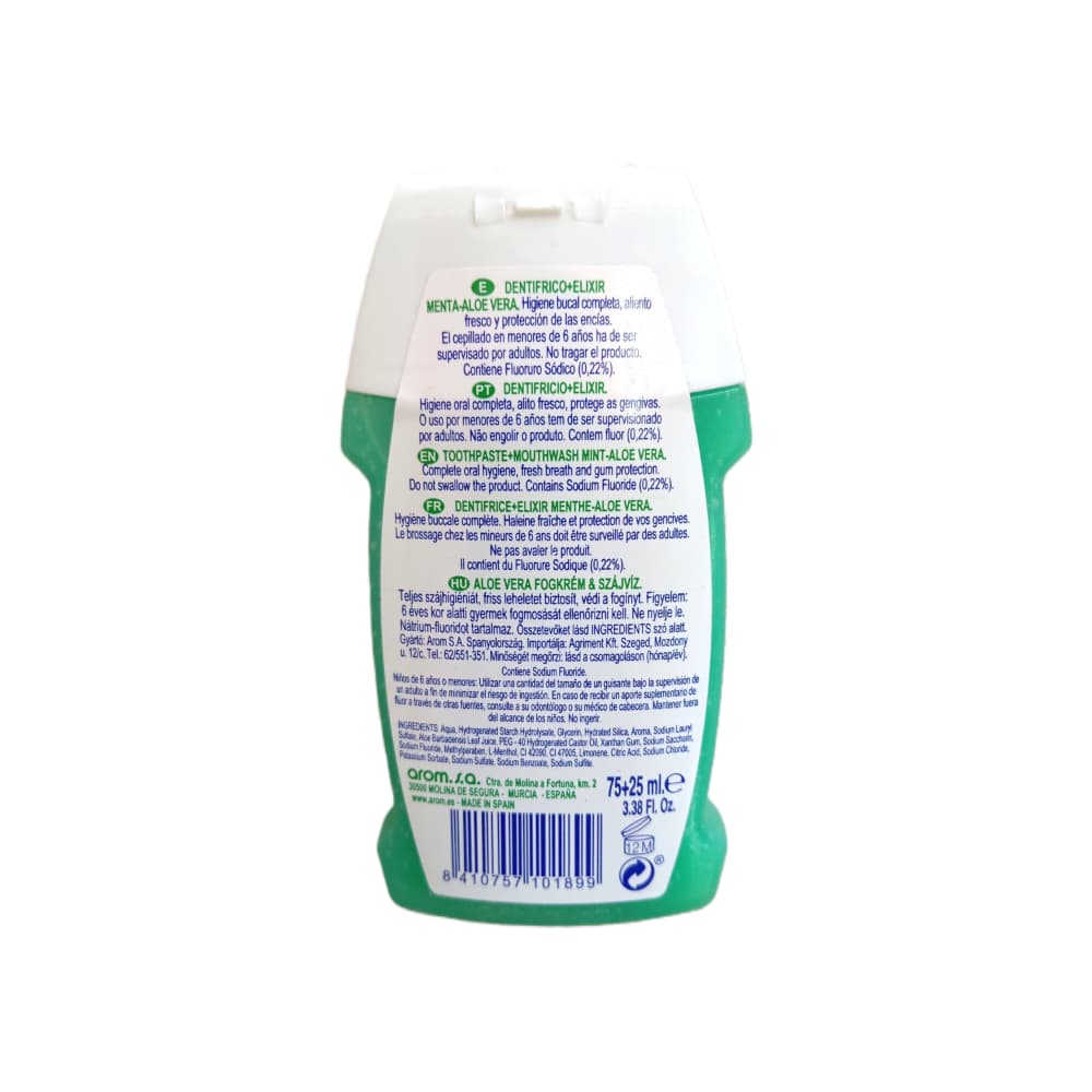 Pasta dental en gel con Aloe Vera S'nonas (100 ml / 3.38 fl oz) - Miniatura 2