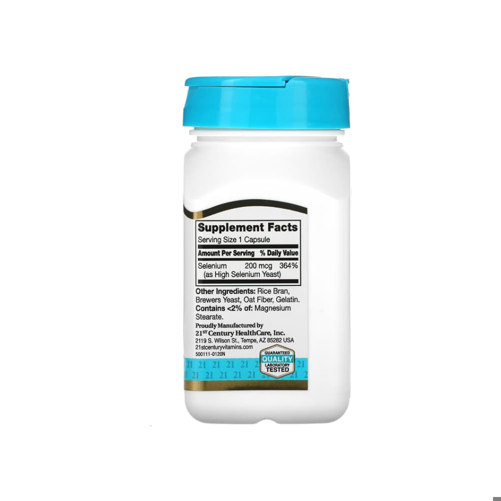 Selenio 200 mcg 21st Century (60 cápsulas) - Miniatura 4
