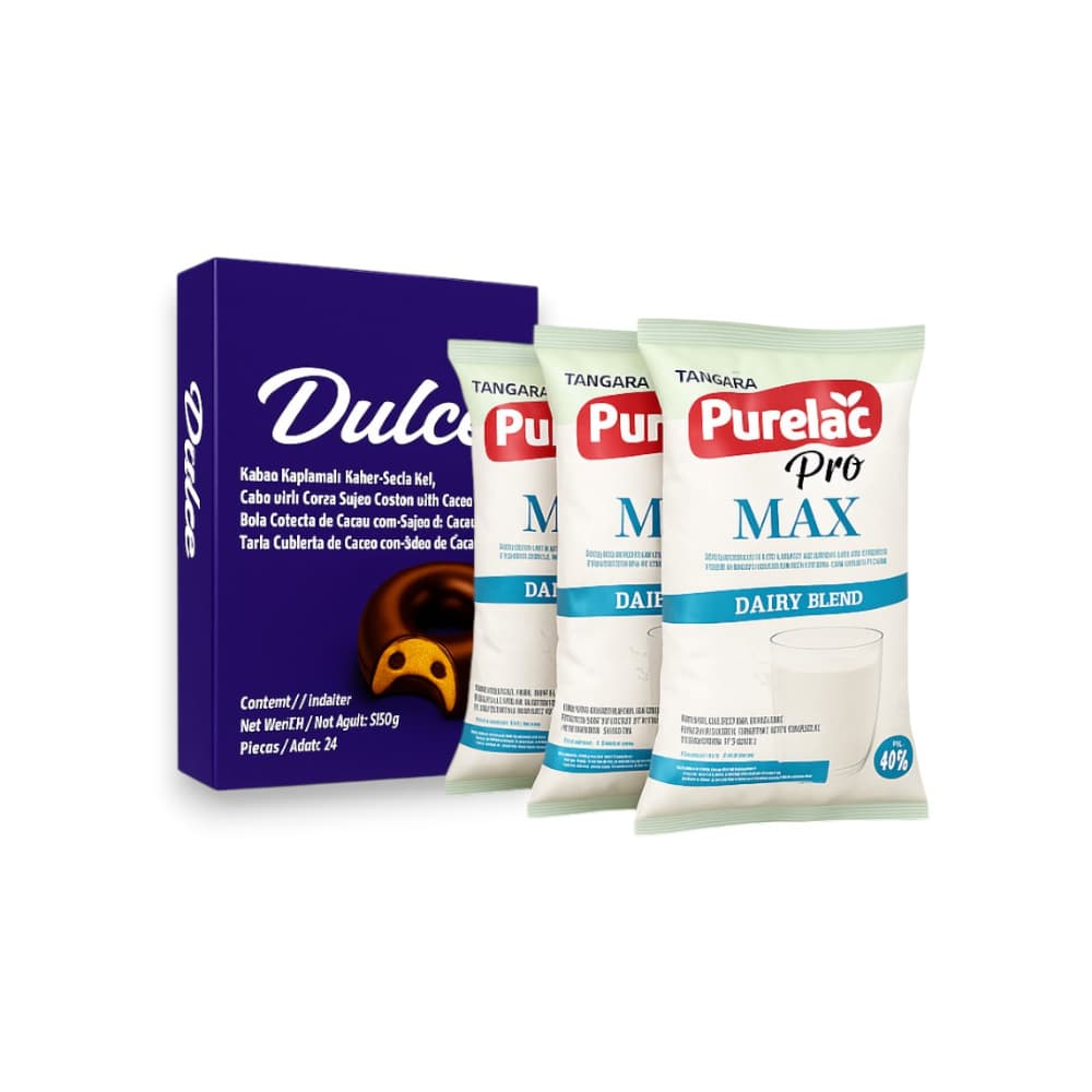 Pastelitos con leche: Donas cubiertas de chocolate con cacao + leche - Imagen 1