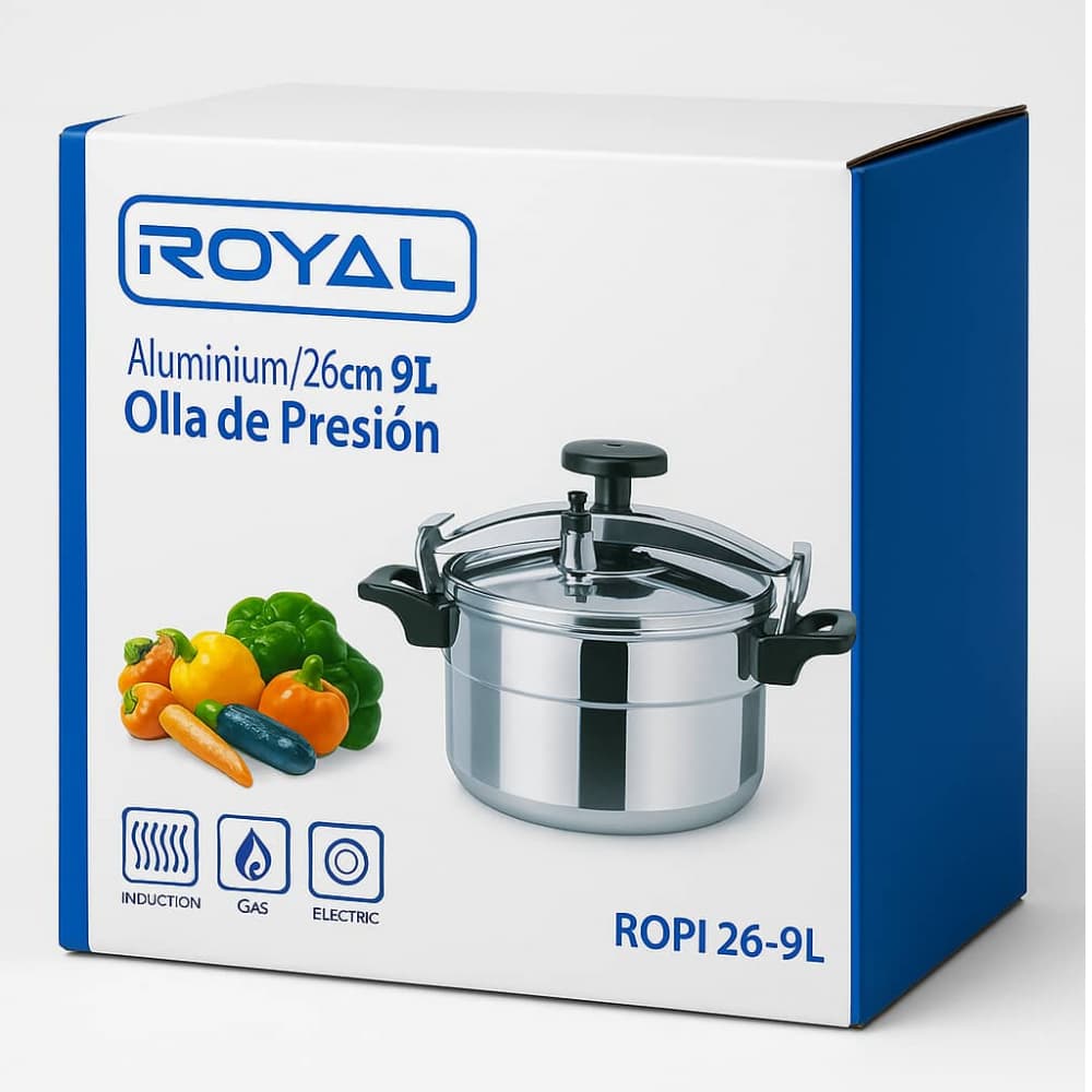 Olla de presión de 9 L Royal ROPI26-9L - Miniatura 2