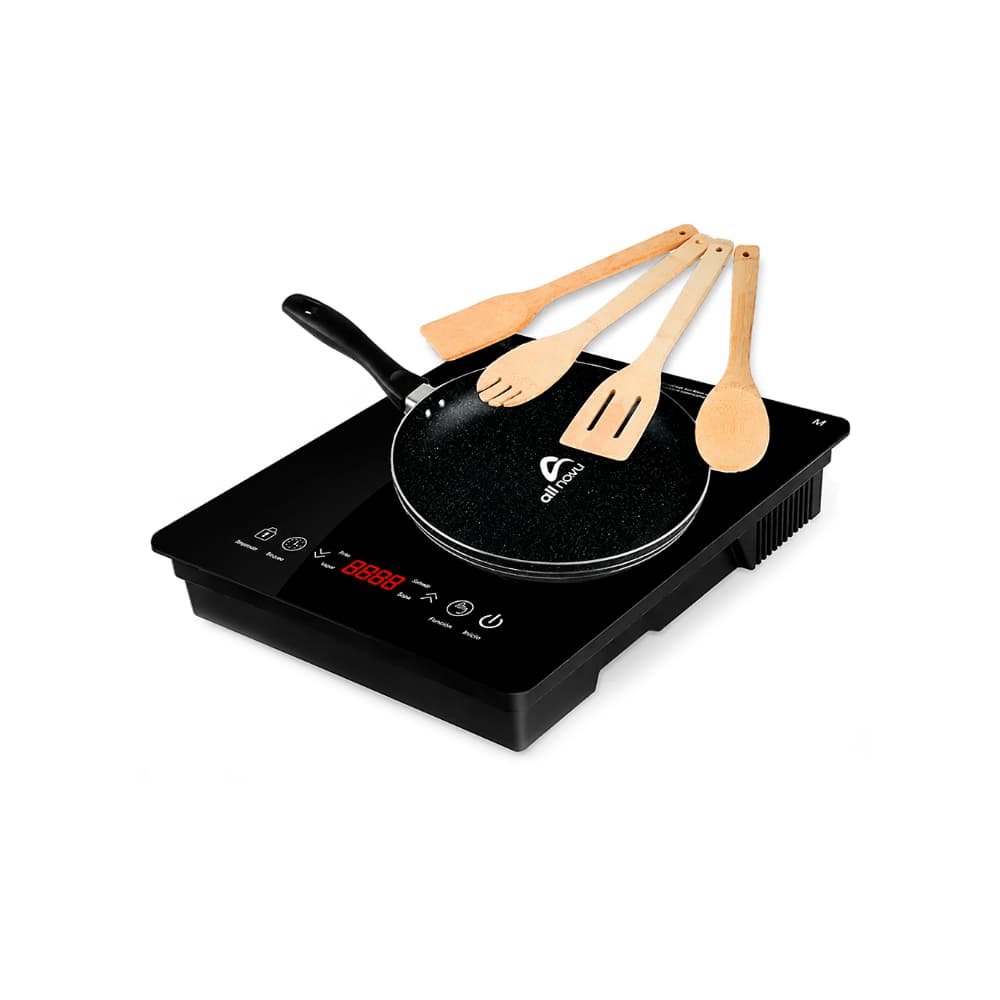 Cocina de inducción con sartén y cucharas de madera All Novu AN-IND01 - Miniatura 1