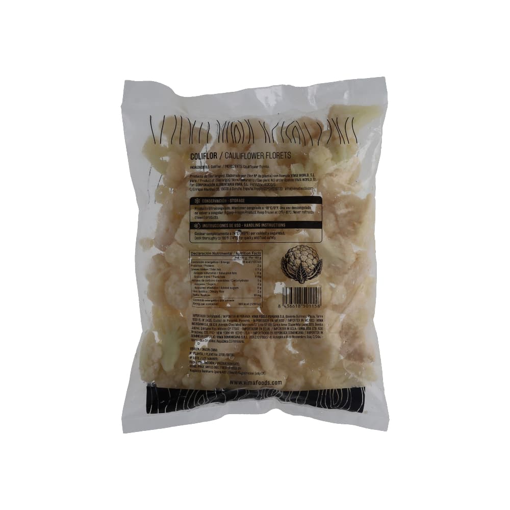 Coliflor Vima Foods (1 kg / 2.2 lb) - Miniatura 2