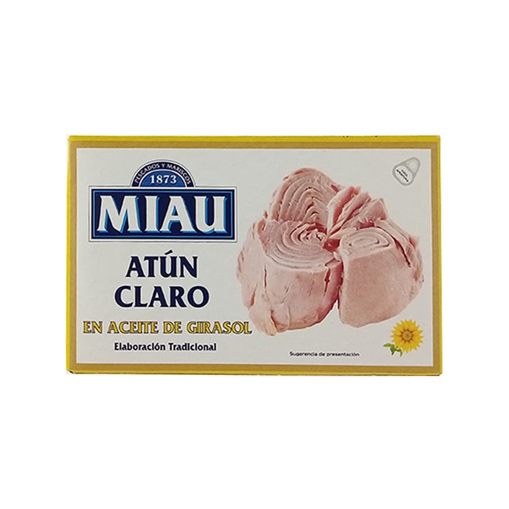 Atún Claro en aceite de girasol Miau (110 g / 3.88 oz) - Imagen 1