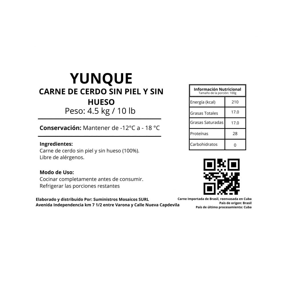 Pierna de cerdo sin piel y sin hueso Yunque (4.5 kg / 10 lb) - Miniatura 3