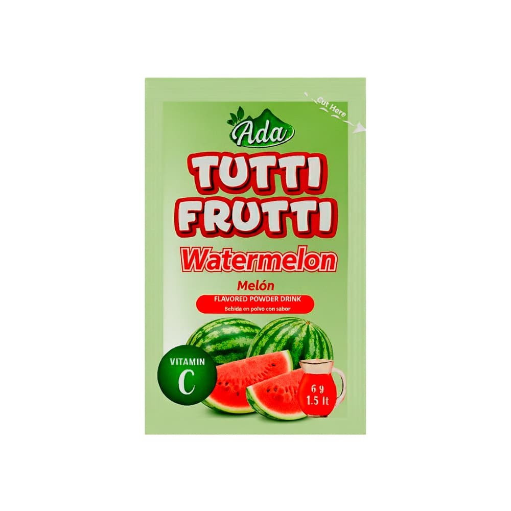 Refresco instantáneo sabor melón Tutti Frutti Ada (6 g) - Imagen 1