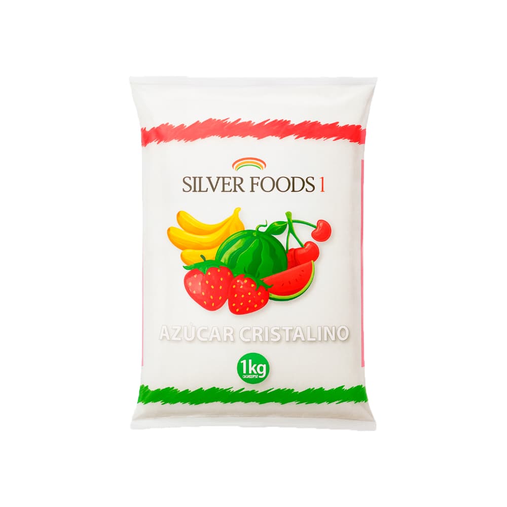 Azúcar cristalino Silver Foods 1 (1 kg / 2.2 lb) - Imagen 1