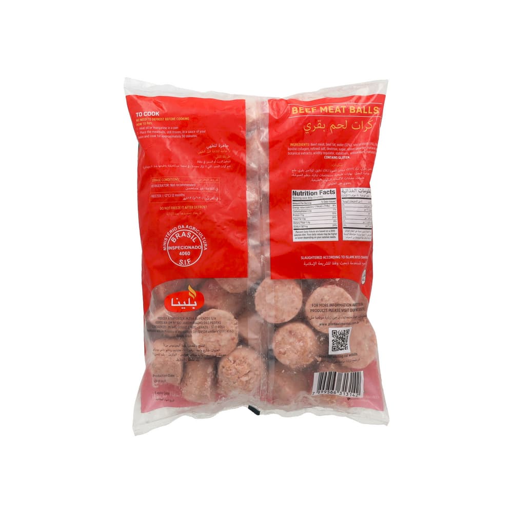 Albóndigas de carne de res Plena (3 x 1 kg / 2.2 lb) - Miniatura 3
