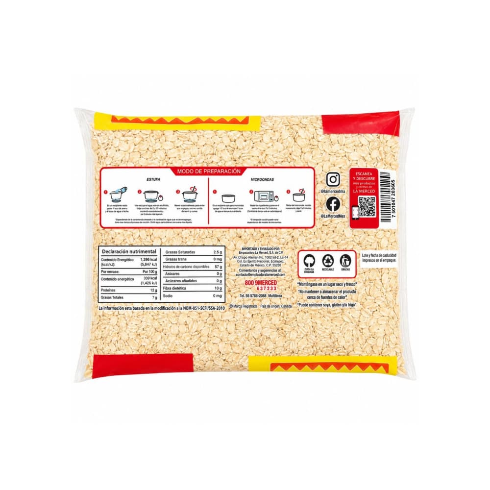 Avena en hojuela La Merced (400 g / 14.11 oz) - Miniatura 2