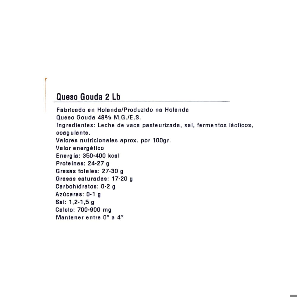 Queso Gouda La Especial (907 g / 2 lb) - Miniatura 3