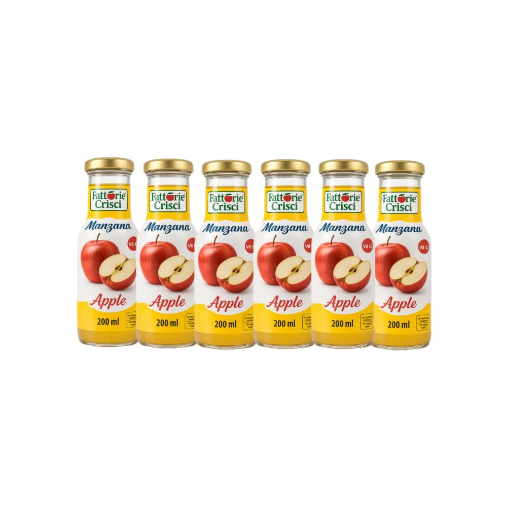 Jugo de manzana Fattorie Crisci (6 x 200 ml) - Imagen 1