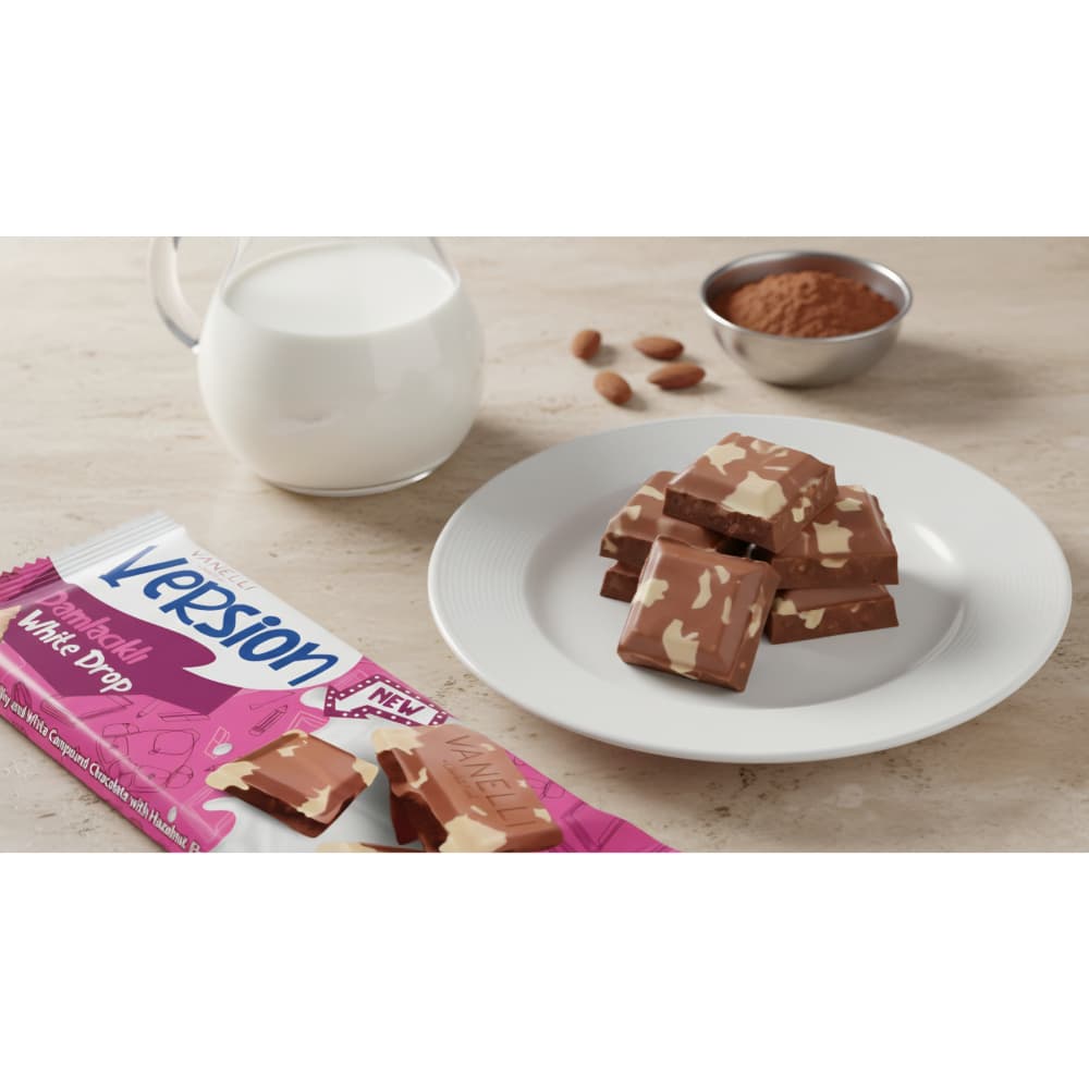 Tableta marmoleada de chocolate con leche y blanco Vanelli (40 g / 1.41 oz) - Miniatura 4