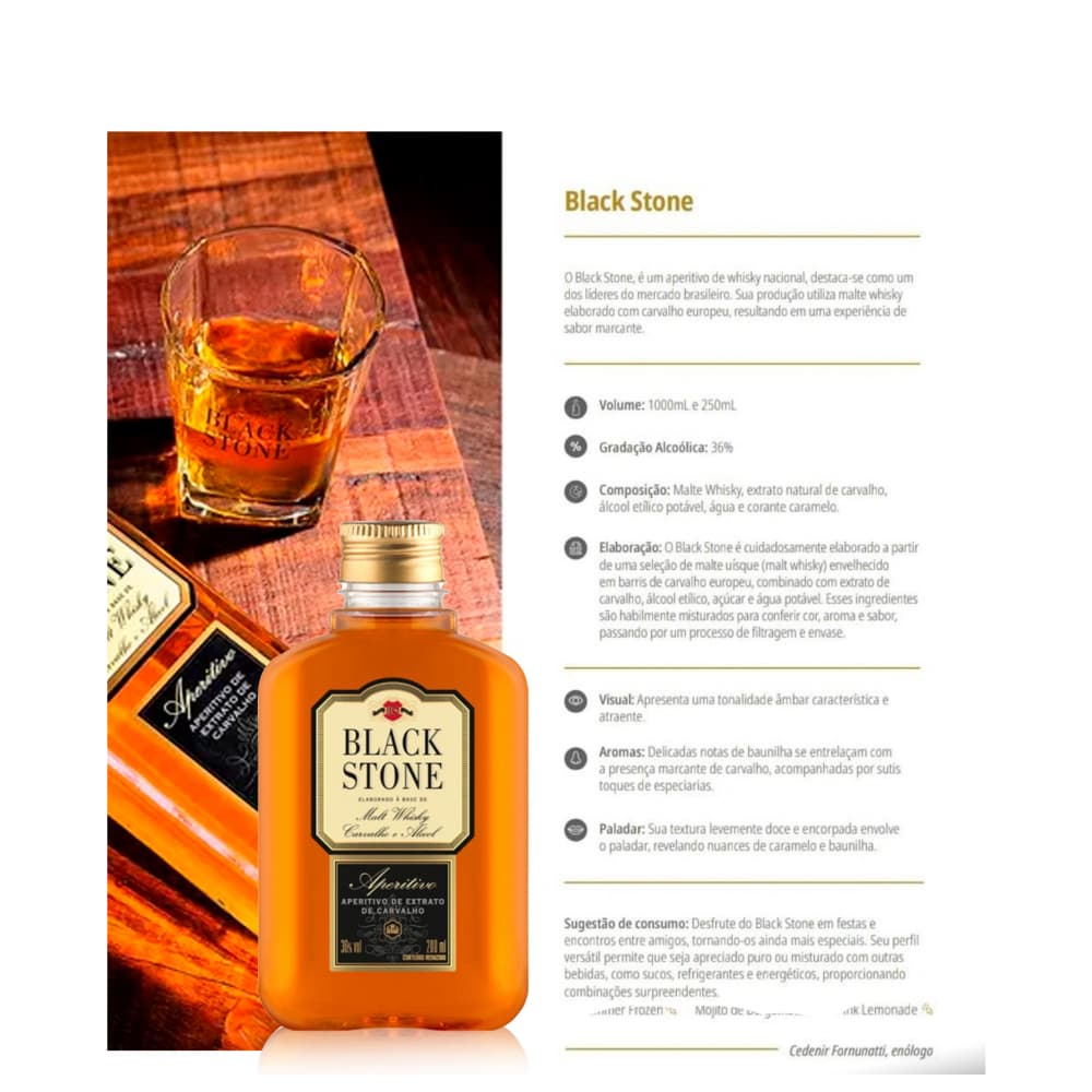 Whisky Black Stone (200 ml) - Miniatura 3