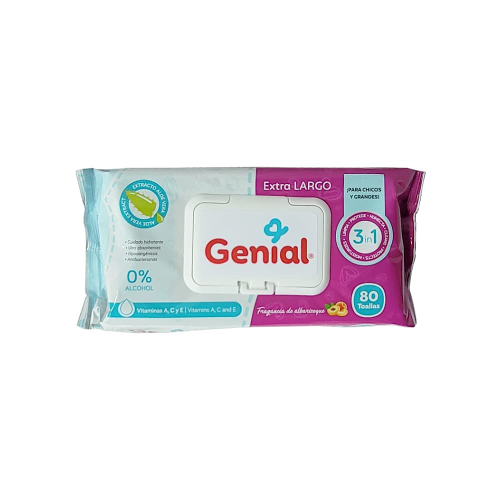 Toallas húmedas para bebé Genial (80 U) - Miniatura 4