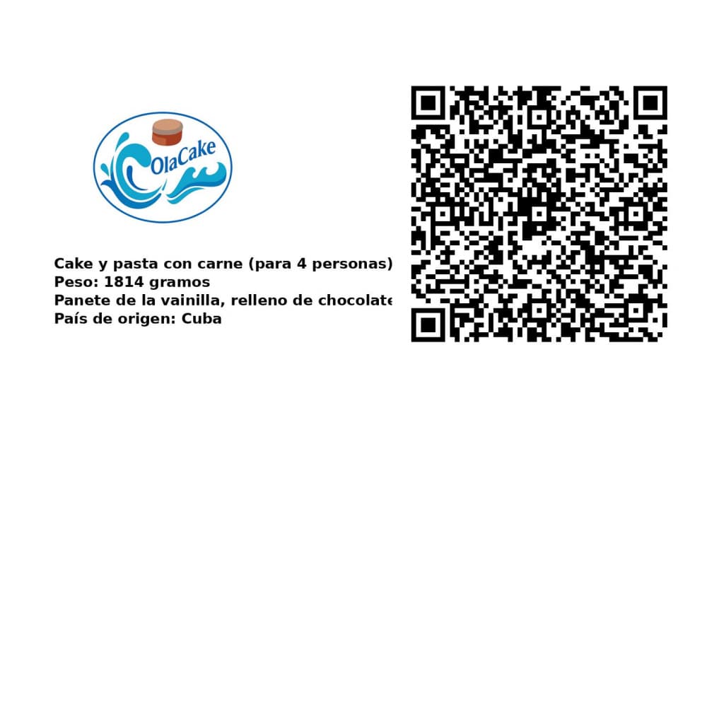 Cake y pasta con carne (para 4 personas) - Miniatura 2