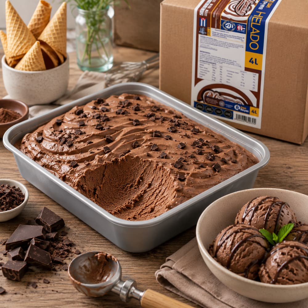 Helado artesanal sabor chocolate Don Reyes (4 L) - Miniatura 5