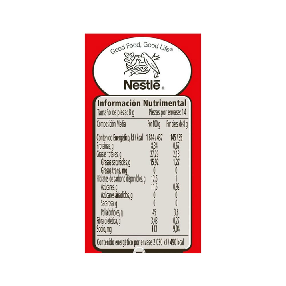 Barritas de chocolate con leche sin azúcar CarlosV (112 g / 3.95 oz) - Miniatura 6