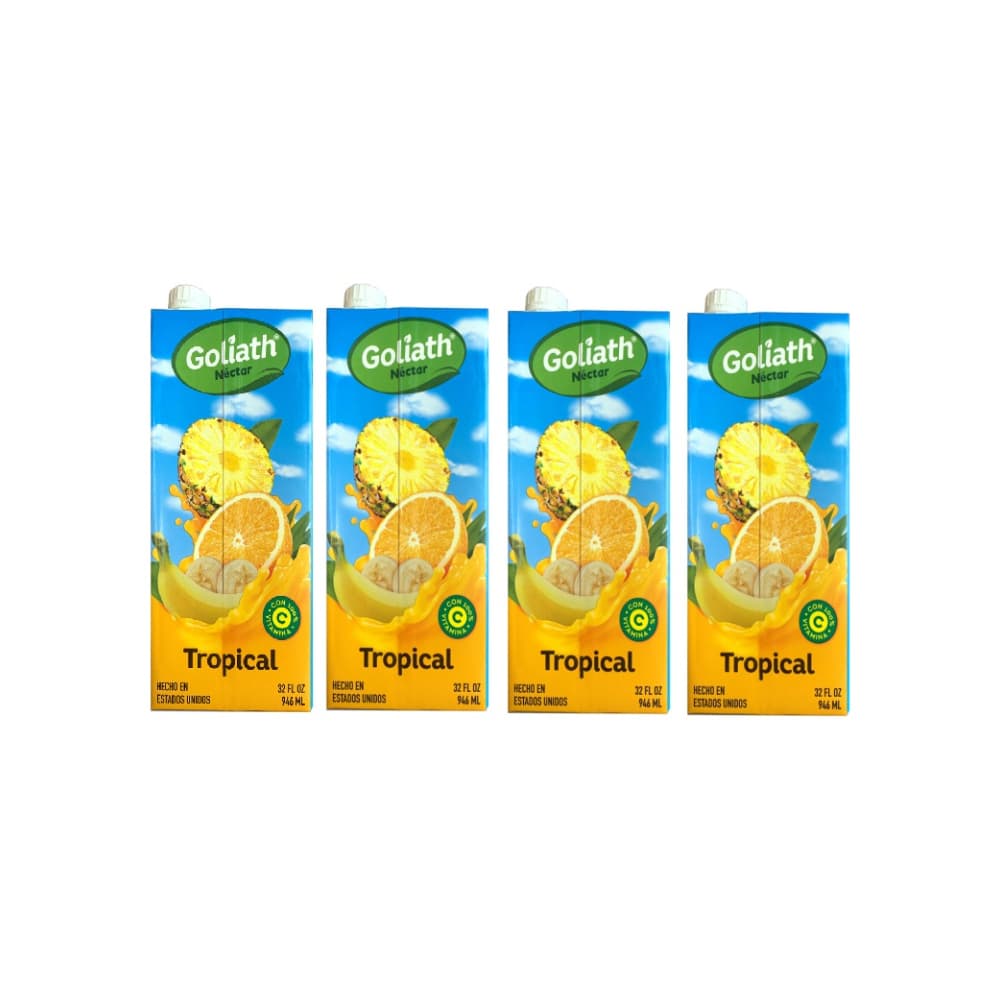Jugo sabor tropical coctel Goliath (4 x 946 ml / 32 fl oz) - Miniatura 1