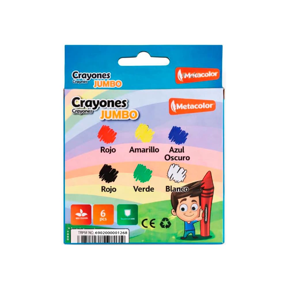 Crayolas para colorear Jumbo (6 U) - Miniatura 2