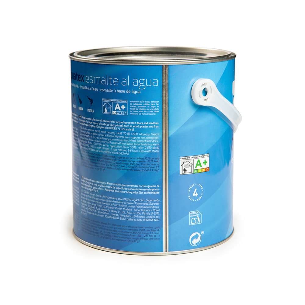Esmalte al agua color gris perla Acquatex Isaval (4 L) - Miniatura 4