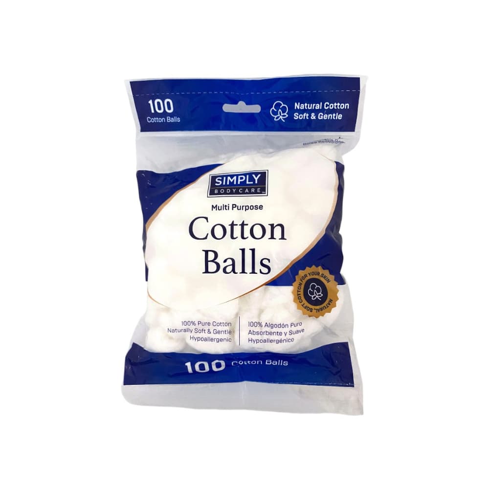 Bolas de algodón Simply Bodycare (100 U) - Miniatura 2