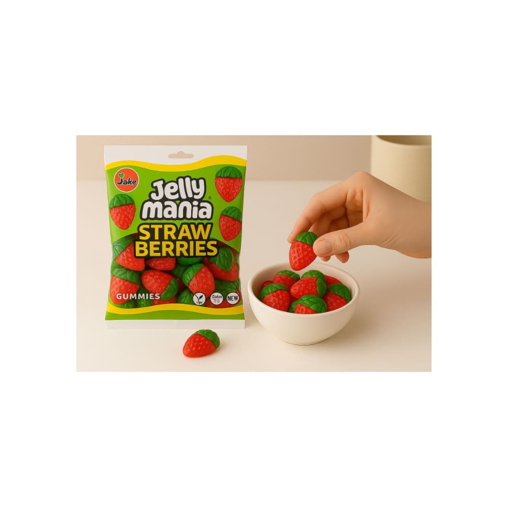 Gomitas sabor fresa Jelly Mania (100 g / 3.5 oz) - Miniatura 4