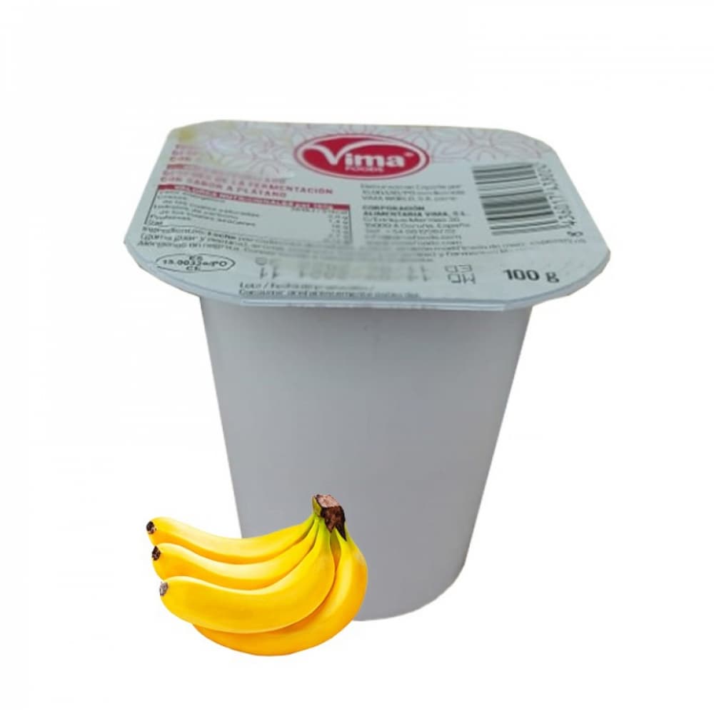 Yogurt sabor plátano Vima Foods (4 x 100 g / 3.52 oz) - Miniatura 2