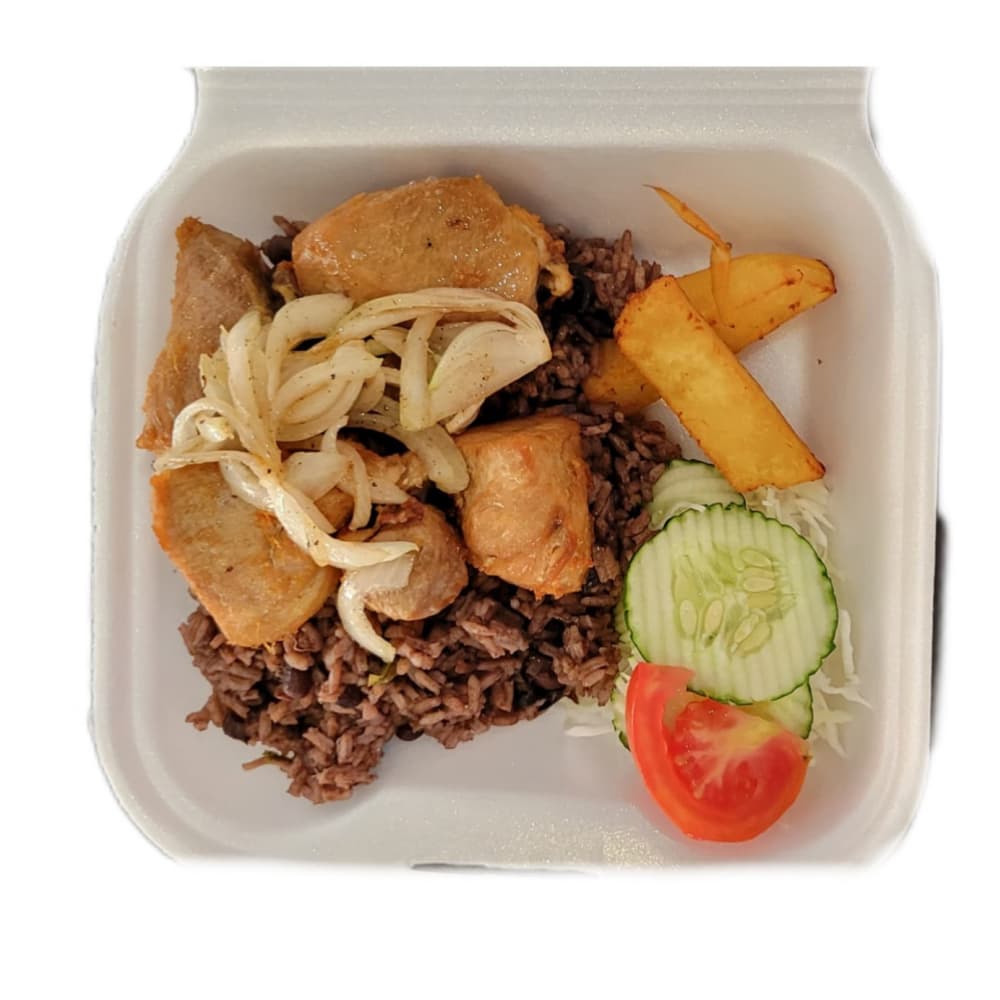 Masas de cerdo asadas + guarnición Lateral (1 persona) - Imagen 1