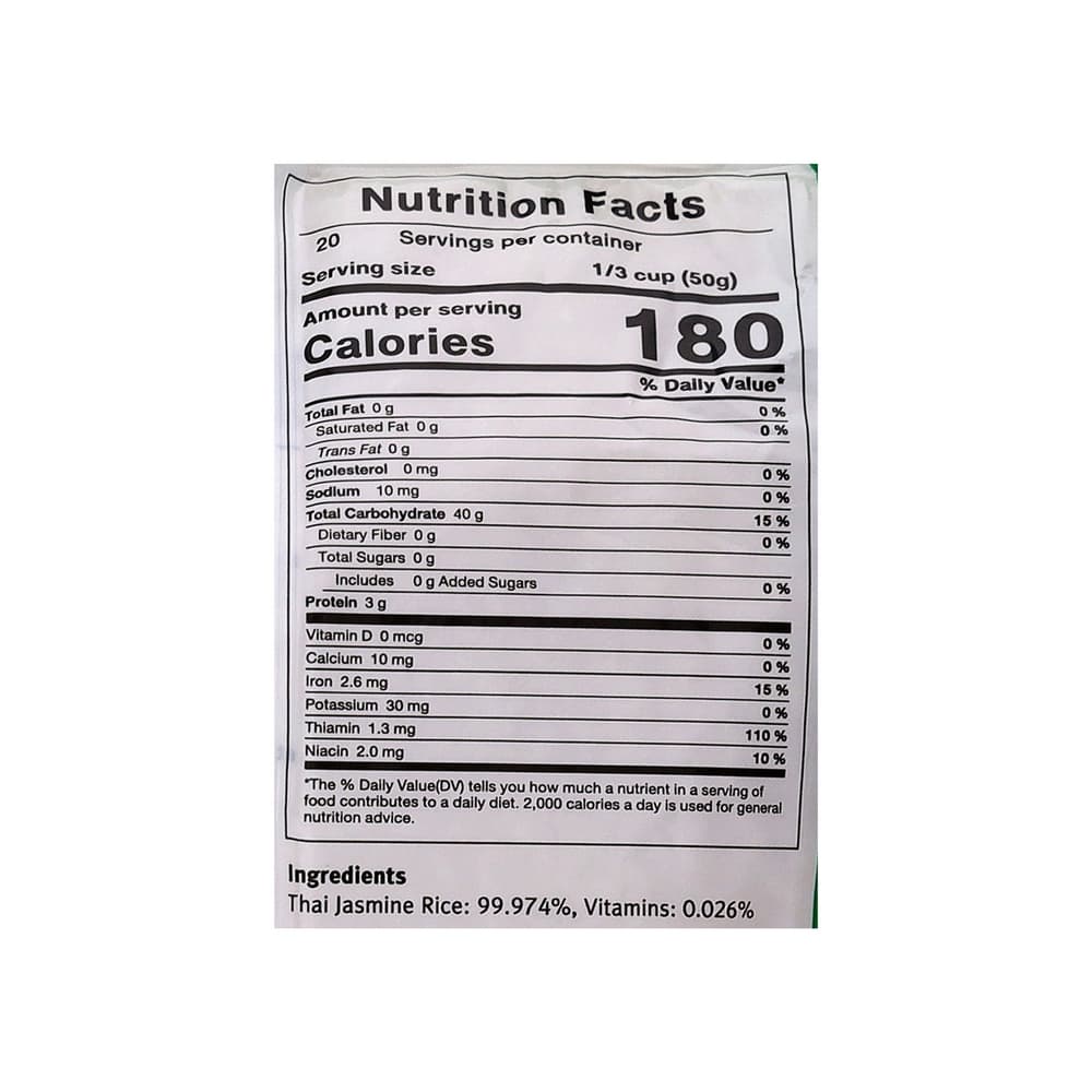 Arroz tailandés jazmín Wonnapob (1 kg / 2.2 lb) - Miniatura 3