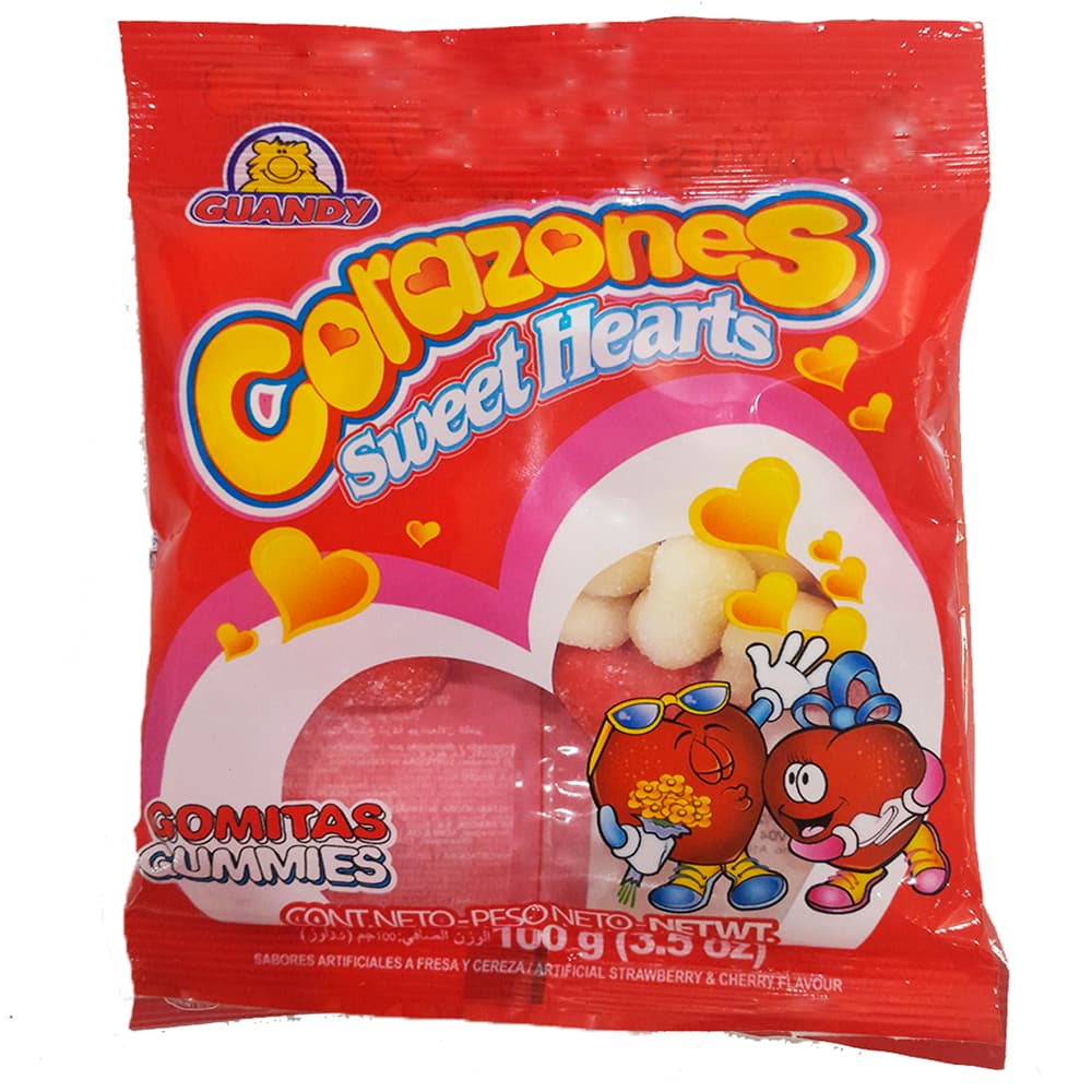 Gomitas corazones Guandy (100 g / 3.5 oz) - Miniatura 6