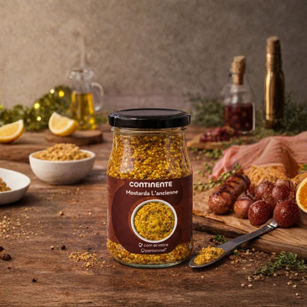 Mostaza en granos tarro de cristal L'Ancienne Continente (190 g / 6.7 oz) - Miniatura 3